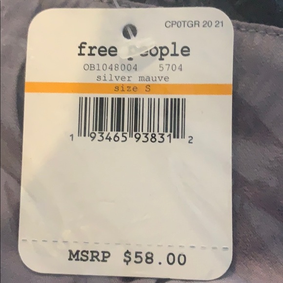 FREE PEOPLE Starlight Cami Silver Mauve Lavender - Picture 6 of 6